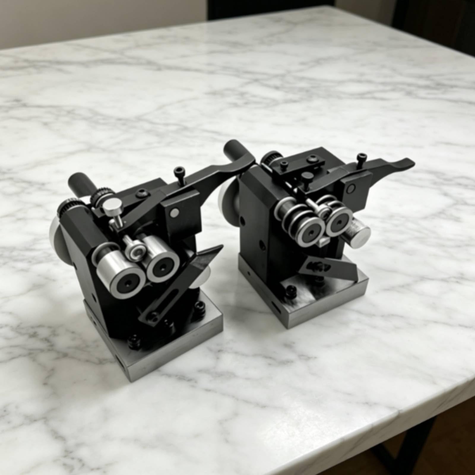 2 Piezas Afiladora Agujas Precisión Rectificado Afiladora Mini Banco Compacta Afilador Multiherramienta para Mecánicos, Fabricación