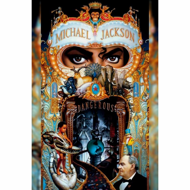 POSTER WALLAH Michael Jackson Poster for Home Office and Student Room Wall | Aesthetic Poster | Wall Decor MCHLJCKSN06 (18X12 inch)