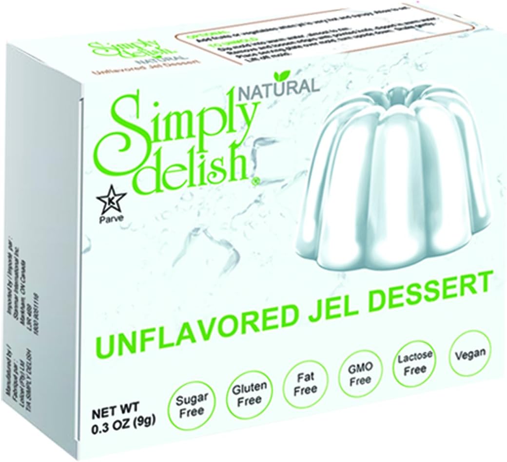 Simply Delish Jel Desserts, Unflavored, 0.3 Ounce (9g)