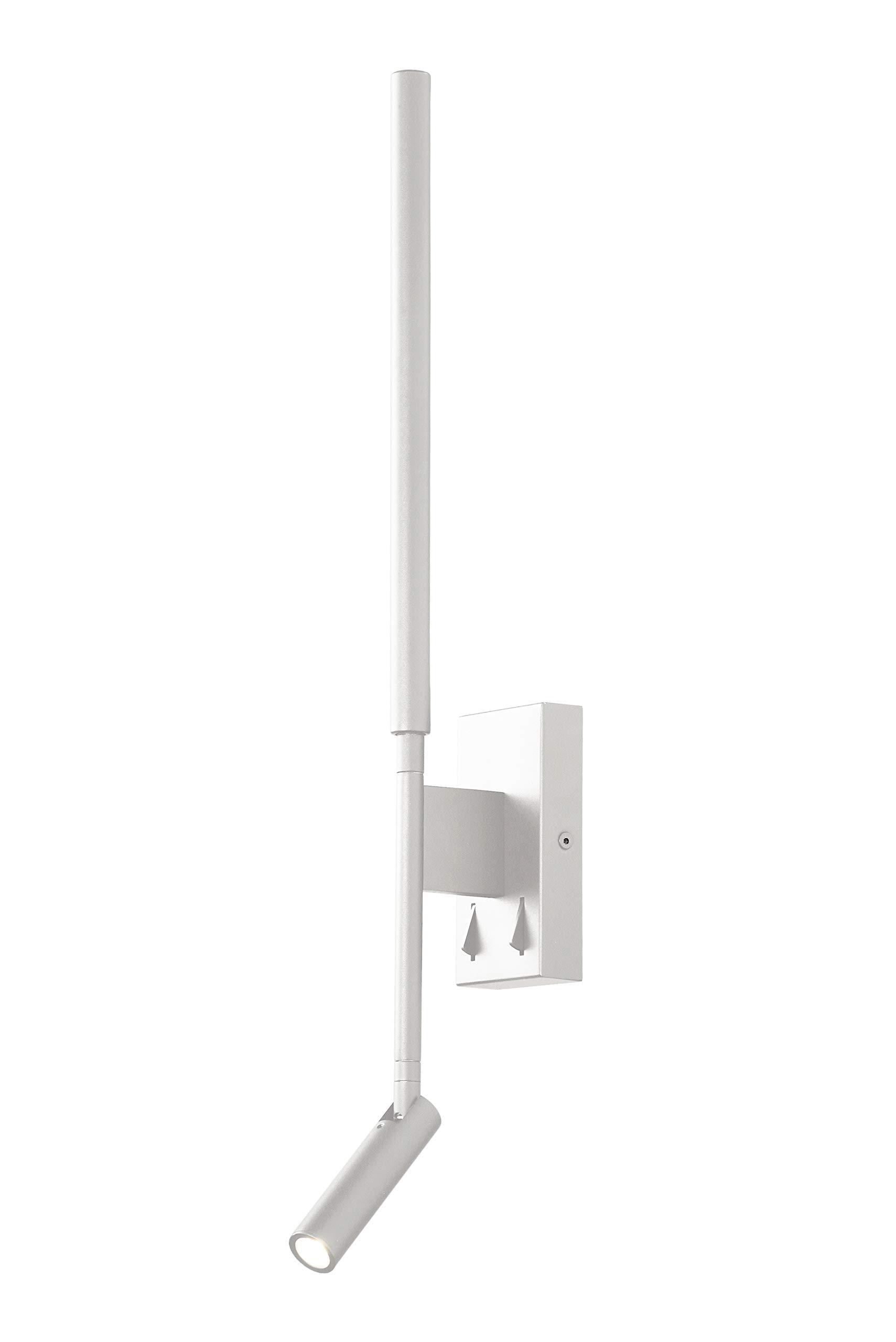 Mantra Iluminación. Modelo TORCH. Aplique de pared fabricado en acrílico acabado en color blanco arena