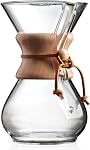 CHEMEX CFCM-8A Classique Series, Cafetière en verre, 8-Cup - Emballage exclusif, transparent