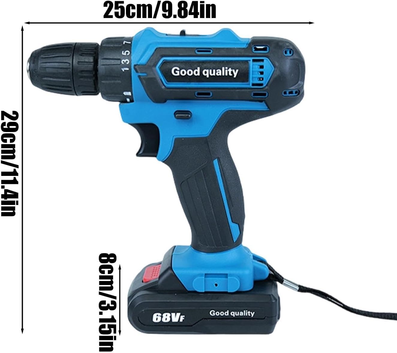 Drill Set,21V Brushless 2-Speed Rechargeable Drilling Tool,Electric Drill Cordless with Driver Bit | for Men Home Repair Shop Woodworking Construction