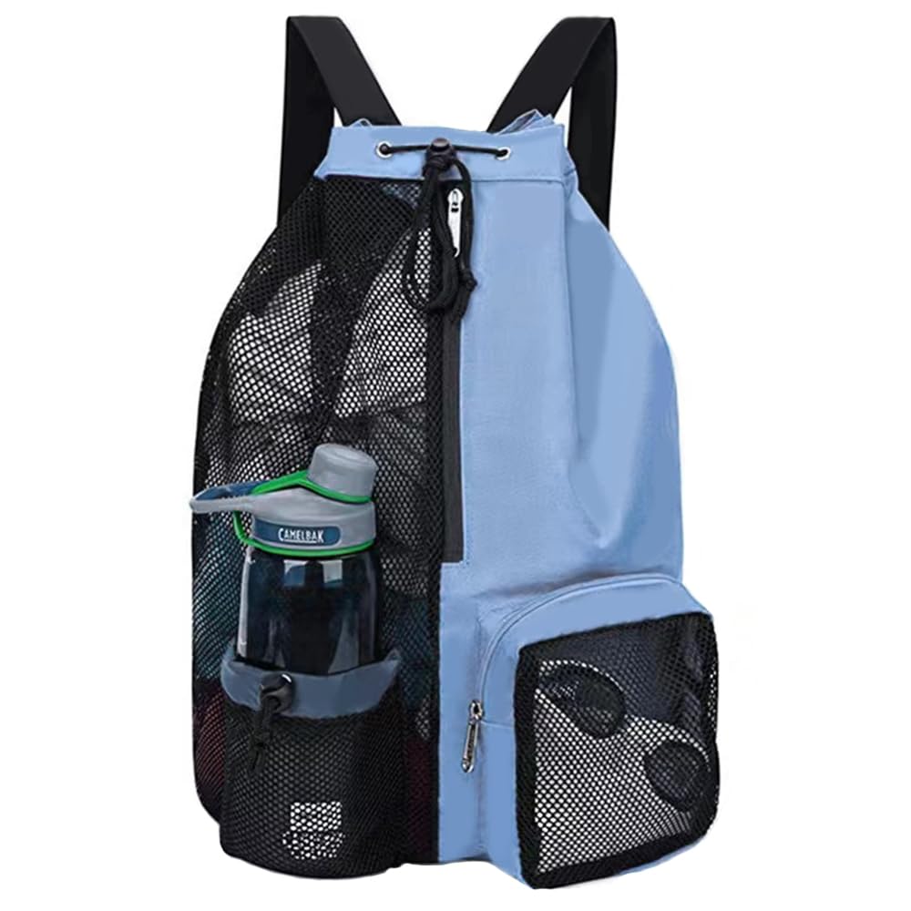YGCHEN Bolsa de Natación de Malla, Mochila Deportiva Multiusos, Bolsa de Piscina Secado Rápido, Ideal para Piscina, Playa, Gimnasio (Hombre, Mujer)