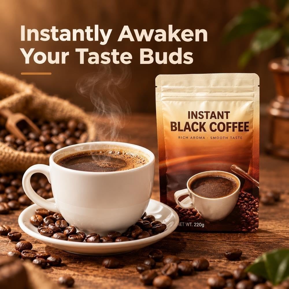Miscela di caffè solubile da 220 g – 3 gusti, confezione in stick