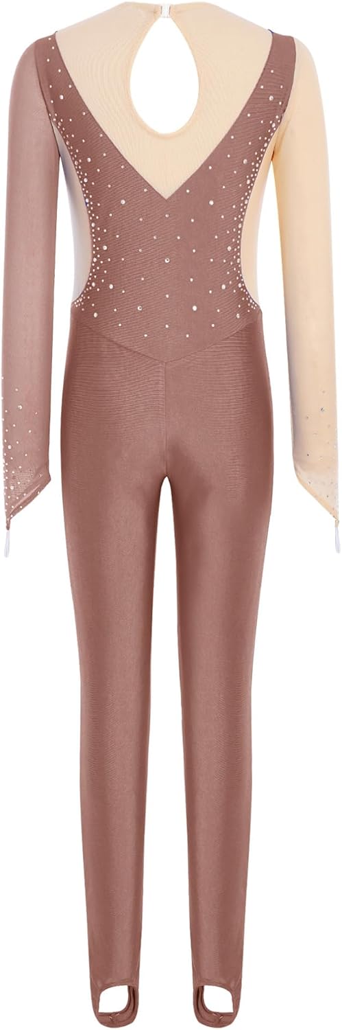 iiniim Little Girls Rhythmic Gymnastics Stirrup Dance Unitards