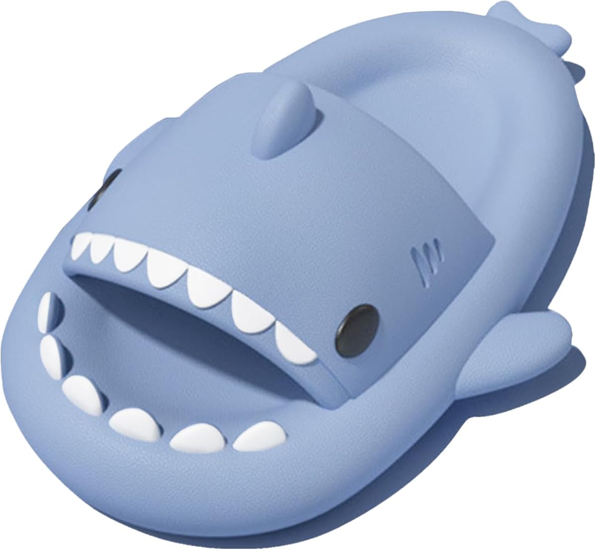 rosyclo Shark Slides for Women and Men, Cute Shark Slippers Adult Youth Cloudy Summer Soft Lightweight Anti-Slip Thick Sole Beach House Cloud Cushioned Shower Slide Sandals Indoor Outdoor