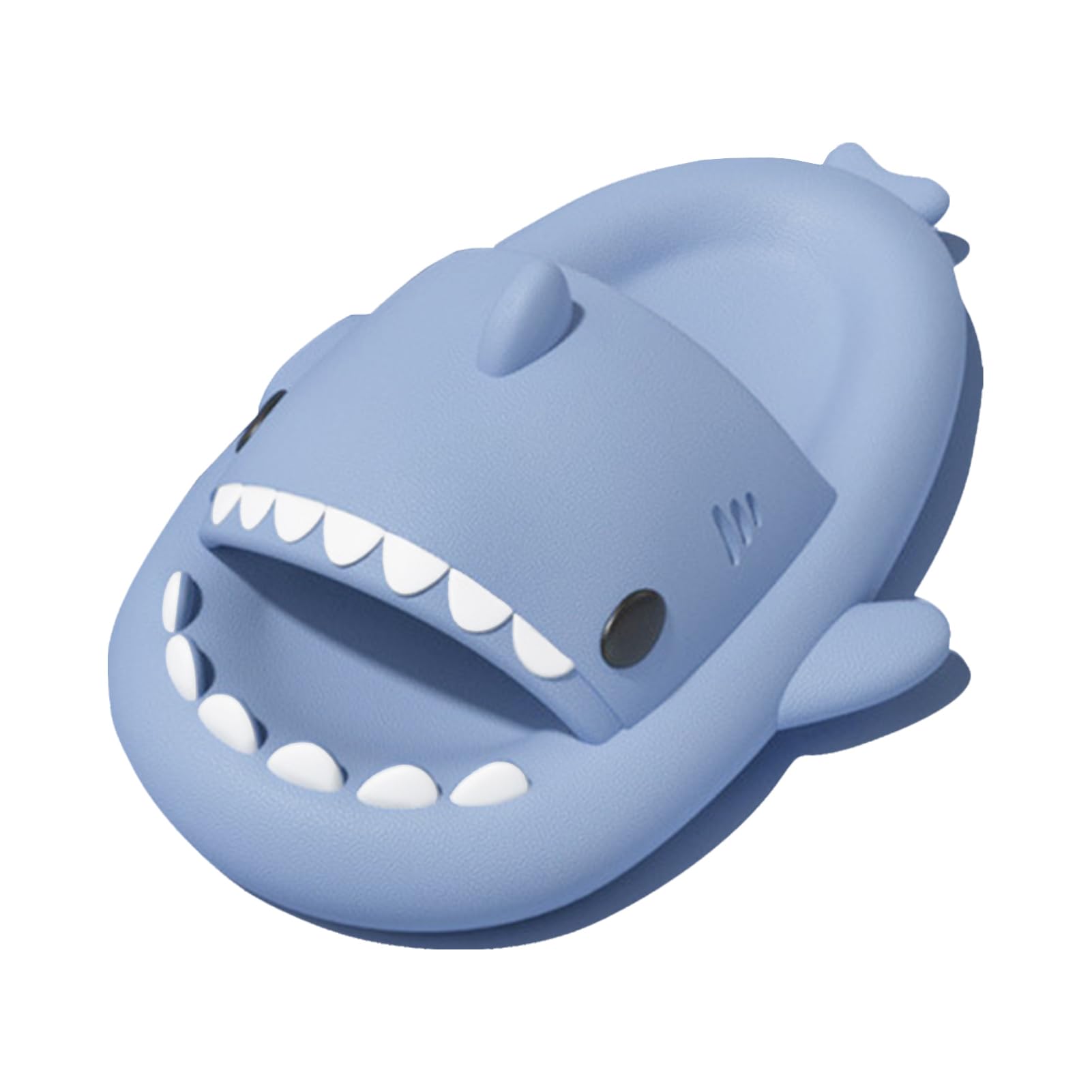 rosyclo Shark Slides for Women and Men, Cute Shark Slippers Adult Youth Cloudy Summer Soft Lightweight Anti-Slip Thick Sole Beach House Cloud Cushioned Shower Slide Sandals Indoor Outdoor