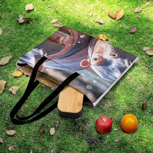 Couverture de pique-nique pliable étanche avec fermeture éclair intégrée - 7