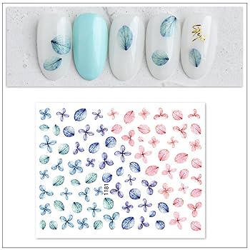 Amazon.co.jp: LucaSng ネイルシール 花 ネイルシール 手用 花