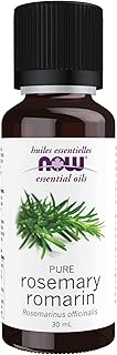 NOW Essential Oils, Rosemary Oil, Purifying Aromatherapy Scent, Steam Distilled, 100% Pure, Vegan, Child Resistant Cap, 30mL