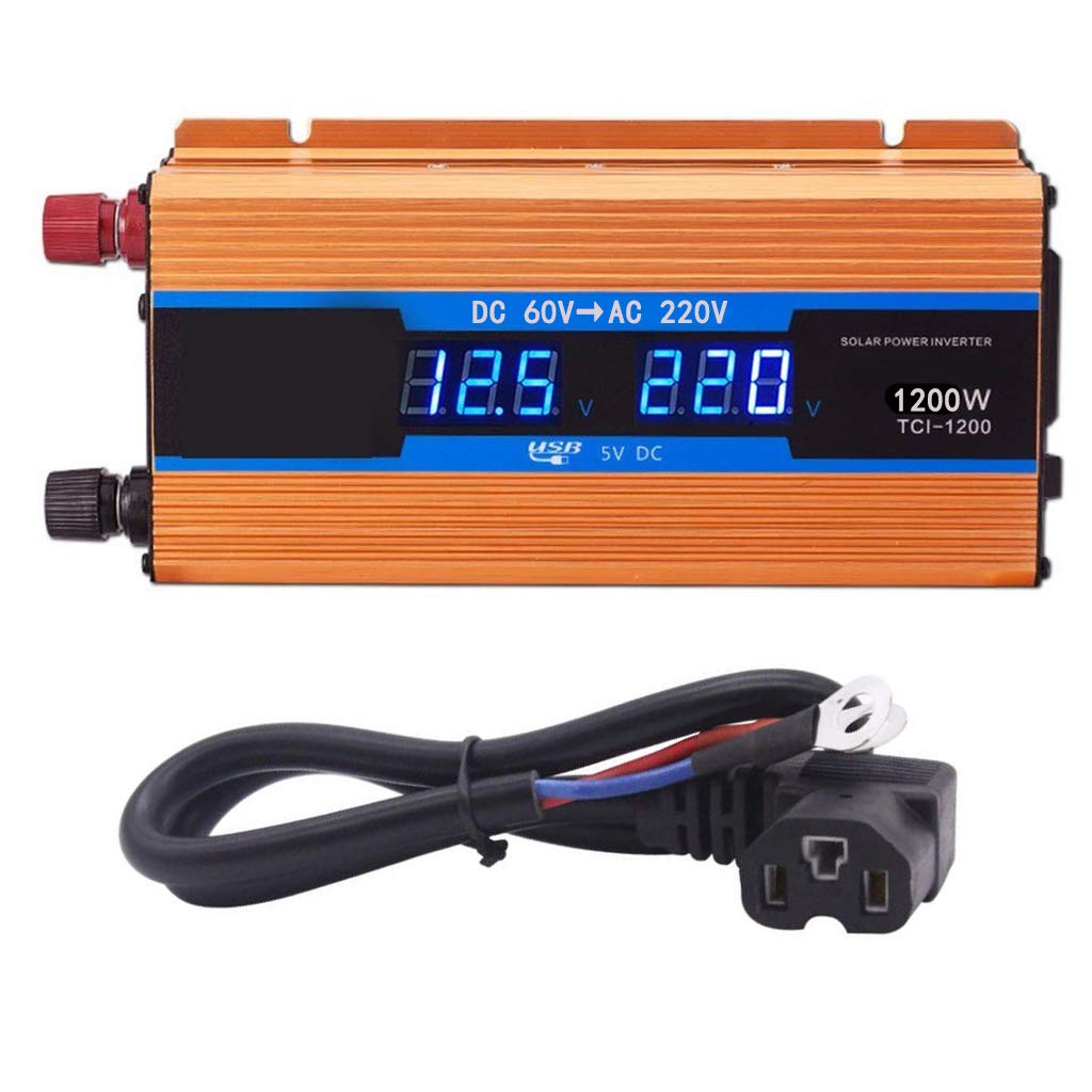 500W-2200W Automotive Inverter Display a LED Automotive Tensione DC 12V-60V per AC 230V Power Inverter,500w,60v