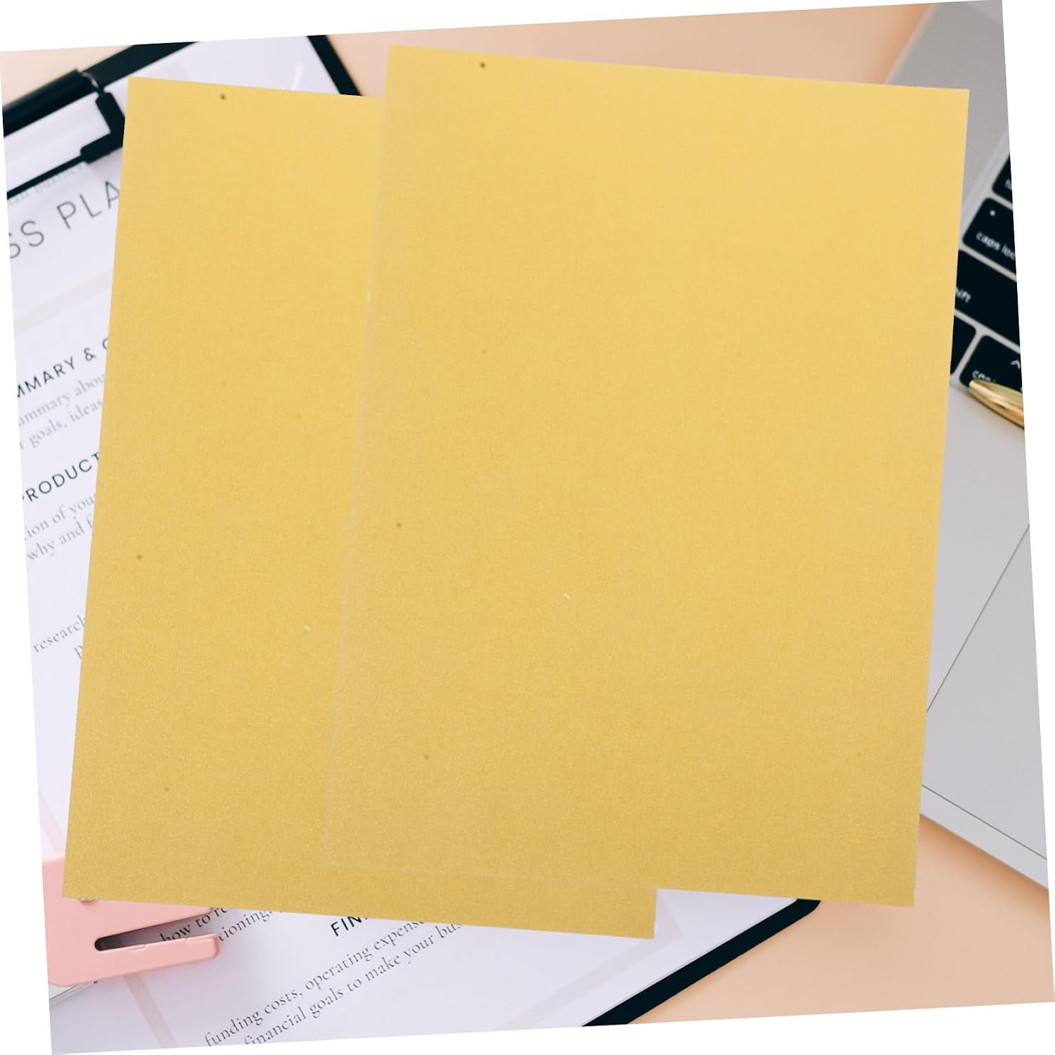 50 Sheets Construction Paper Double Sided Printer Paper for DIY Crafts Scrapbooking Thick Smooth Blank Cardboard for Printing Decoupage Projects