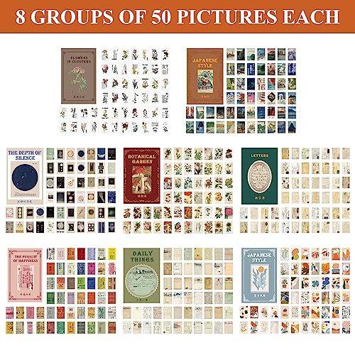 400 Fogli Carta per Scrapbooking Vintage, 40 x 60