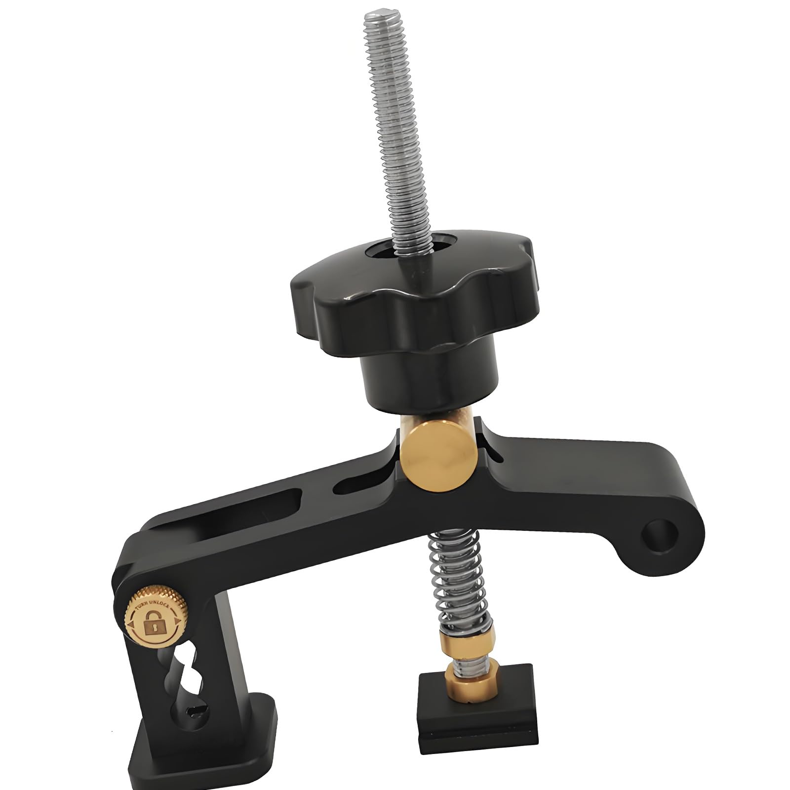 Woodworking Clamp with Adjustable Positions for Exact Workpiece Holding and Cutting Quick Positioning Clamp