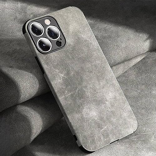 Coque antichoc iPhone 13 en silicone souple et cuir PU