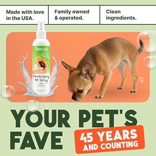 Miniatura 6 de TropiClean Deodorizing Pet Spray Cologne - Perfume for Smelly Dogs  Cats - Derived from Natural Ingredients - Long Lasting - Made in The USA