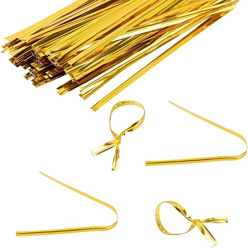 Miniatura 2 de Restaurantware Bag Tek - Lazos giratorios de 4 pulgadas para bolsas de golosinas, 500 lazos duraderos para bolsas de café, flexibles, alambre de