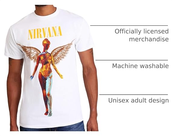 FEA Unisex Adult Nirvana in Utero T-Shirt