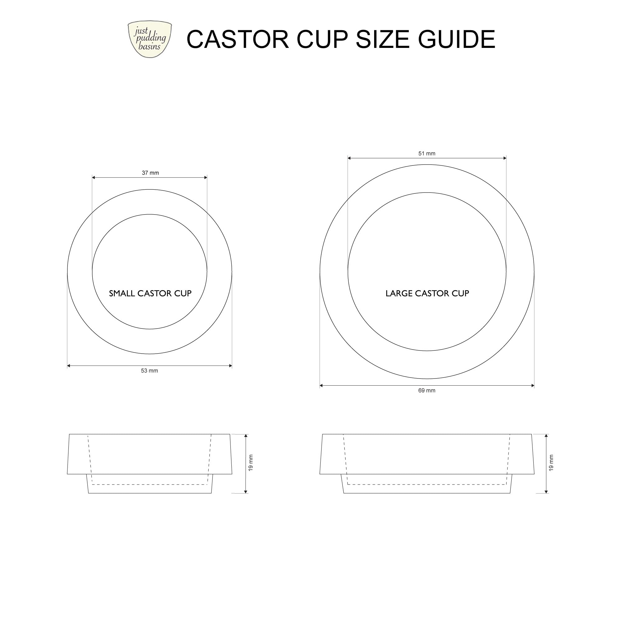 Rubber Castor Cups for Furniture Legs Floor Protectors Prevent Scratches on Wooden Laminate Tiled Surfaces - Image 4