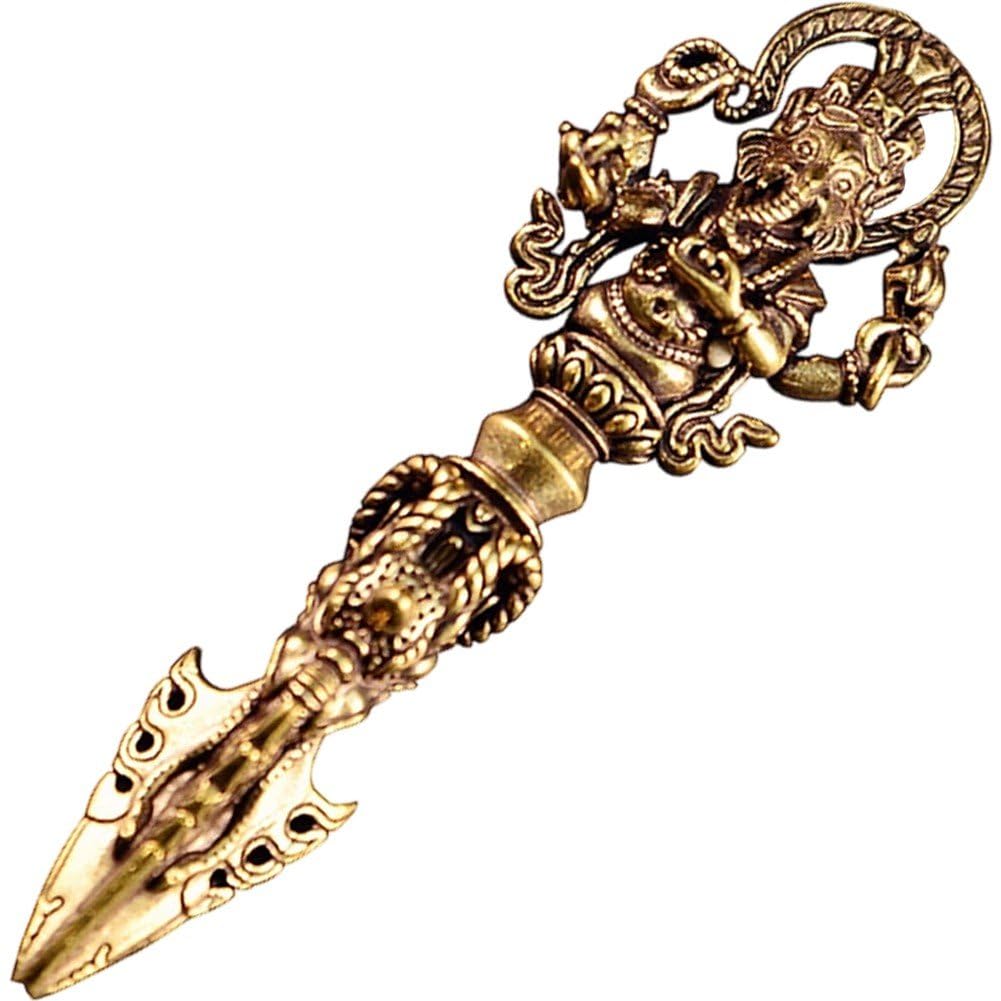 Casiler As Shown Handmade Brass Buddhism Vajra Dorge Tibetan Vajra Dorge Vintage Buddhist Ritual Tool Tibetan Buddhist Religious Supplies