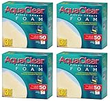 (4 Pack) Aqua Clear Foam Inserts for 50 Gallon Aquariums (3 Ct. Per Pack / 12 Total Inserts)
