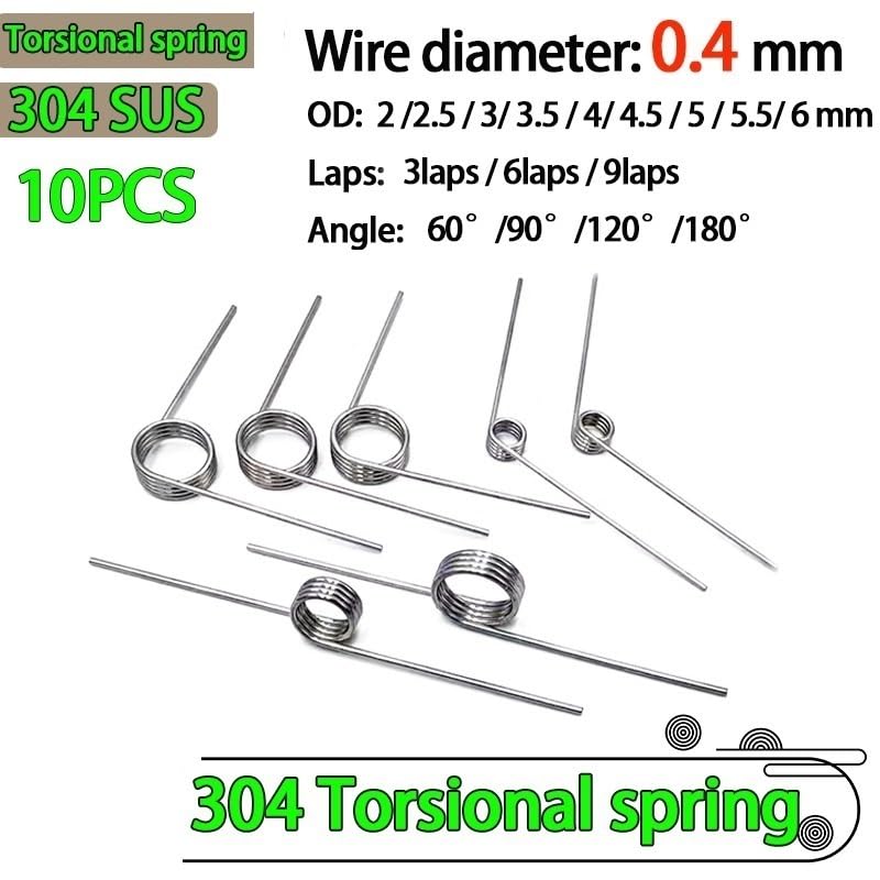 10 pezzi diametro filo 0,3 mm molla in acciaio per molle a