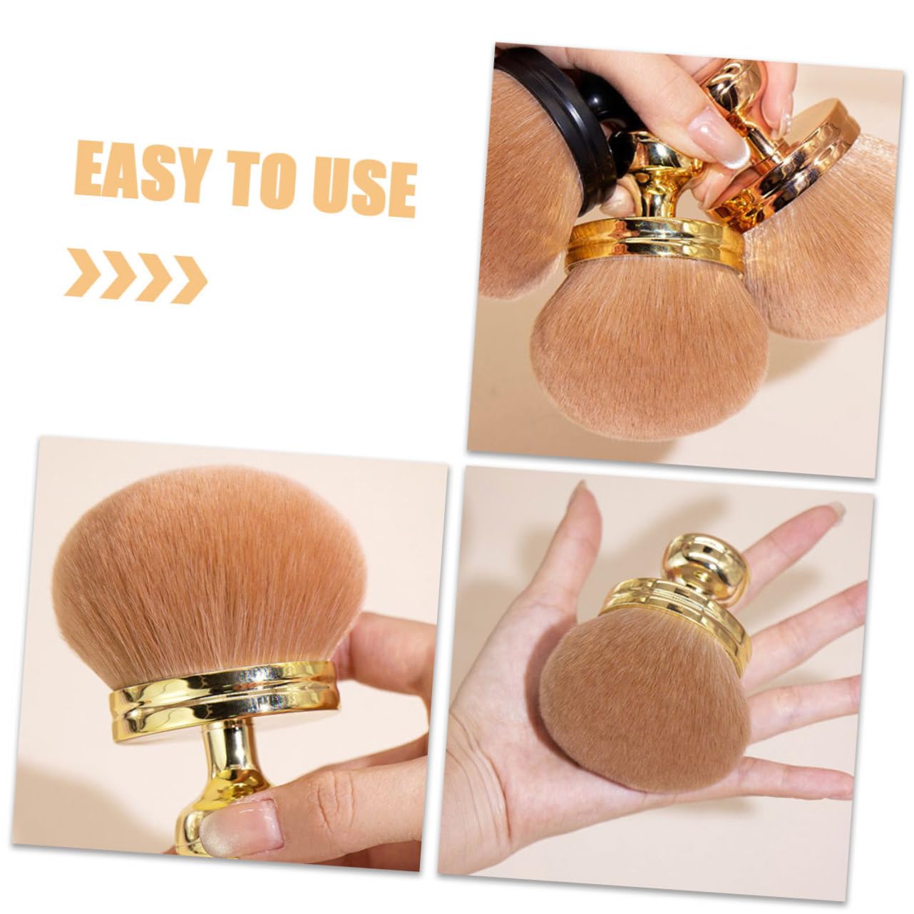 FOMIYES Set Di 5 Pennelli Da Trucco Da Viaggio Pennello Per Fard Applicatore Portatile Pennello Per Sfumare Kit Di Strumenti Di Bellezza