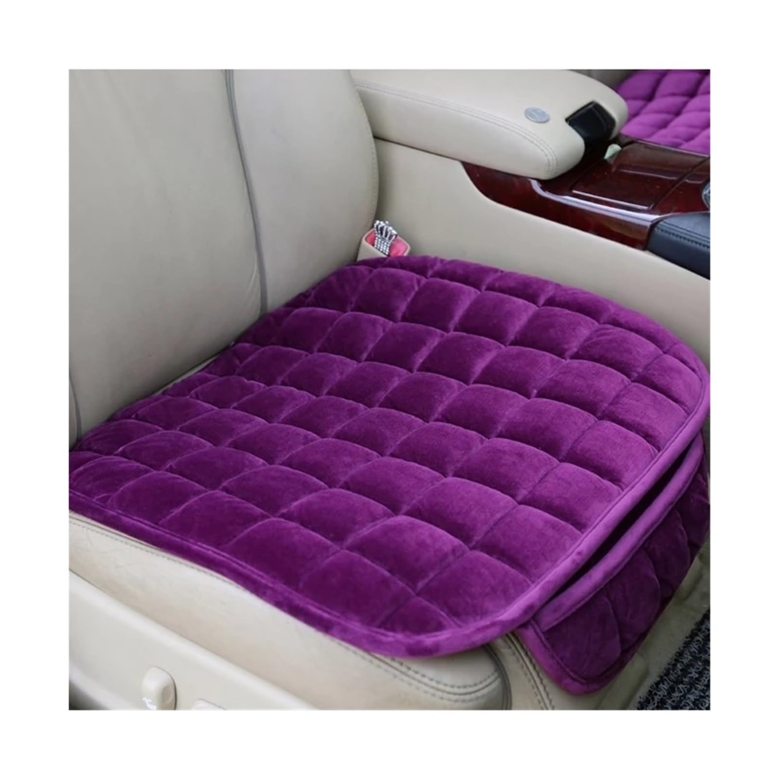 Avoltre car seat cushion Universal Cushion Anti-slip Front Chair Seat Breathable Pad Car Protector(Purple)