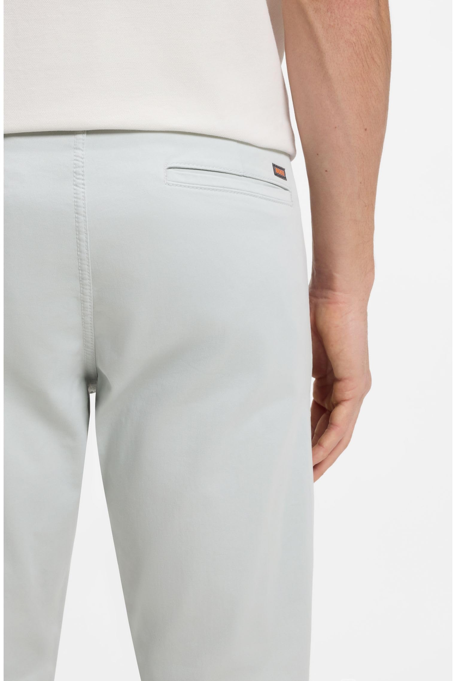 Boss Slim-fit Hose Aus Überfärbtem Elastischem Satin – Bild 5