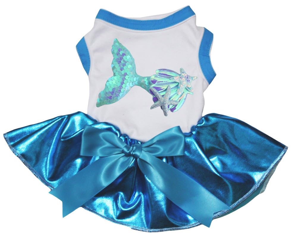 Robe queue de sirène pour chien XS : habillez votre petit chien facilement