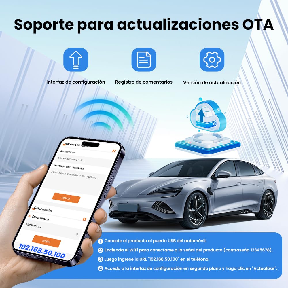 Carlinkit Mini SE Pro Adaptador inalámbrico para CarPlay Inalámbrico y Android Auto inalámbrico(2 en 1),para Coches con CarPlay con Cable o Android Auto con Cable (año: 2017-2026), Plug and Play
