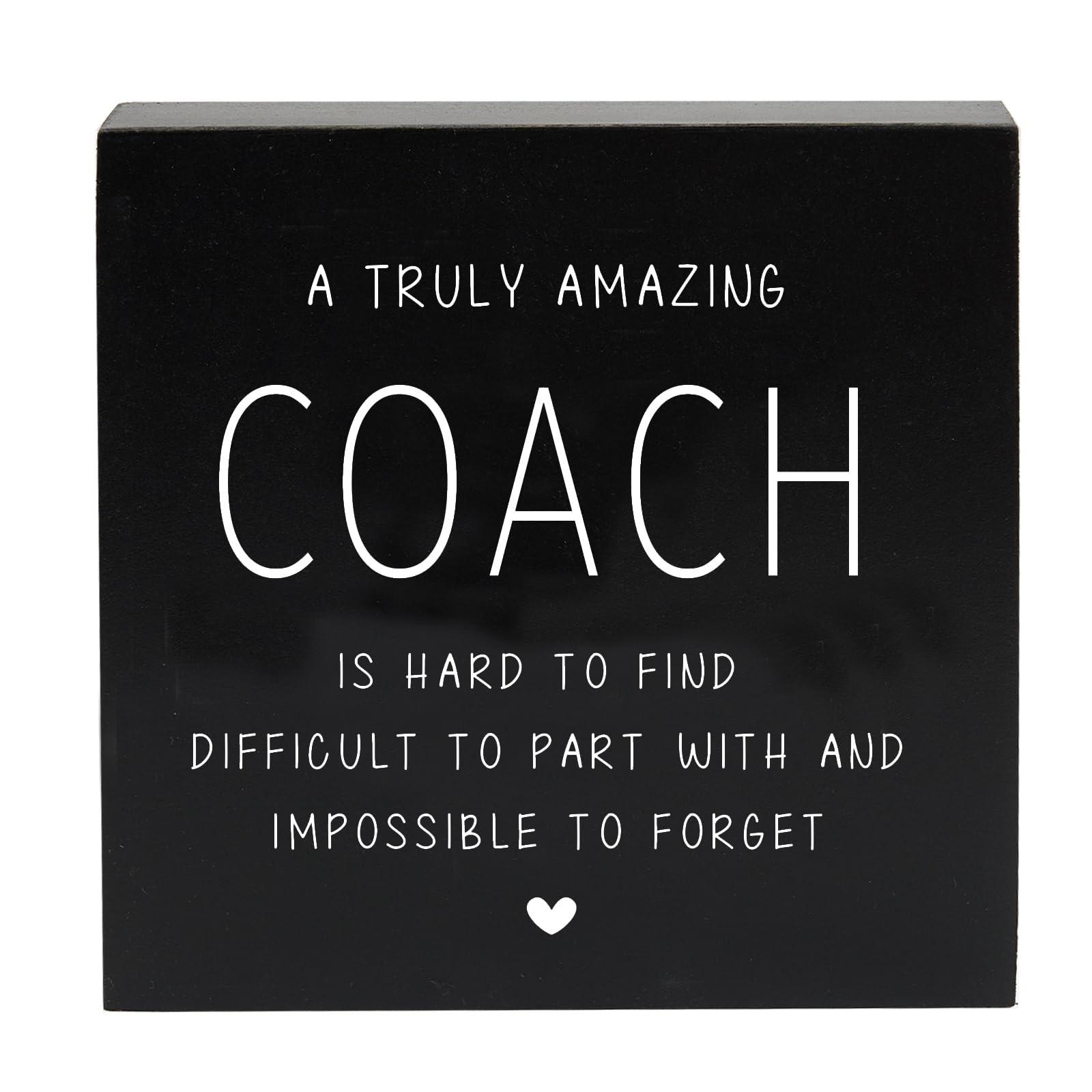 Coach Gifts Wooden Box Sign, Coach Going Away Gift for Men Women, Appreciation Gifts for Best Coach Baseball Gymnastics Track Softball Desk Table Decor, Appreciation Gift Thank You Gifts