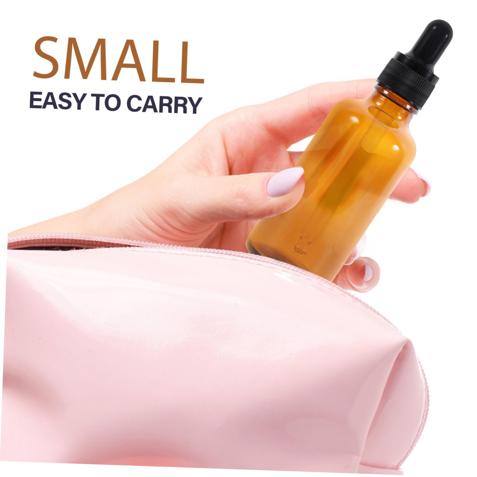 minkissy 6stücke Glas Tropfflasche für Ätherische Öle Kleine Leere Fläschchen mit Pipette für Parfums und Reise-sets Kompakte für Handtasche