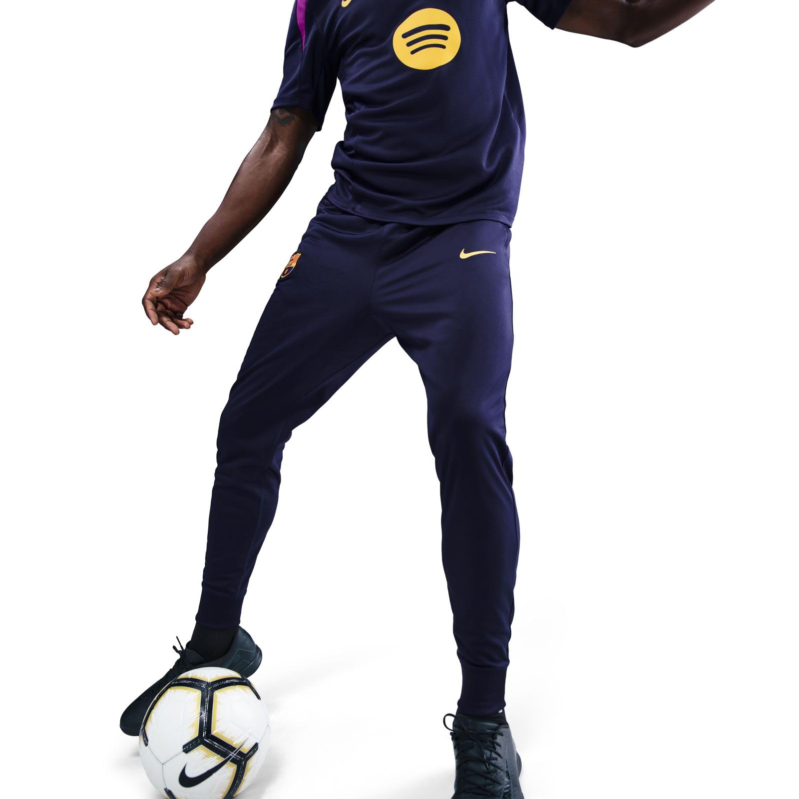 NIKE Fc Barcelona Strike Men's Nike Dri-fit Soccer Knit Track Pants - Spodnie Mężczyźni