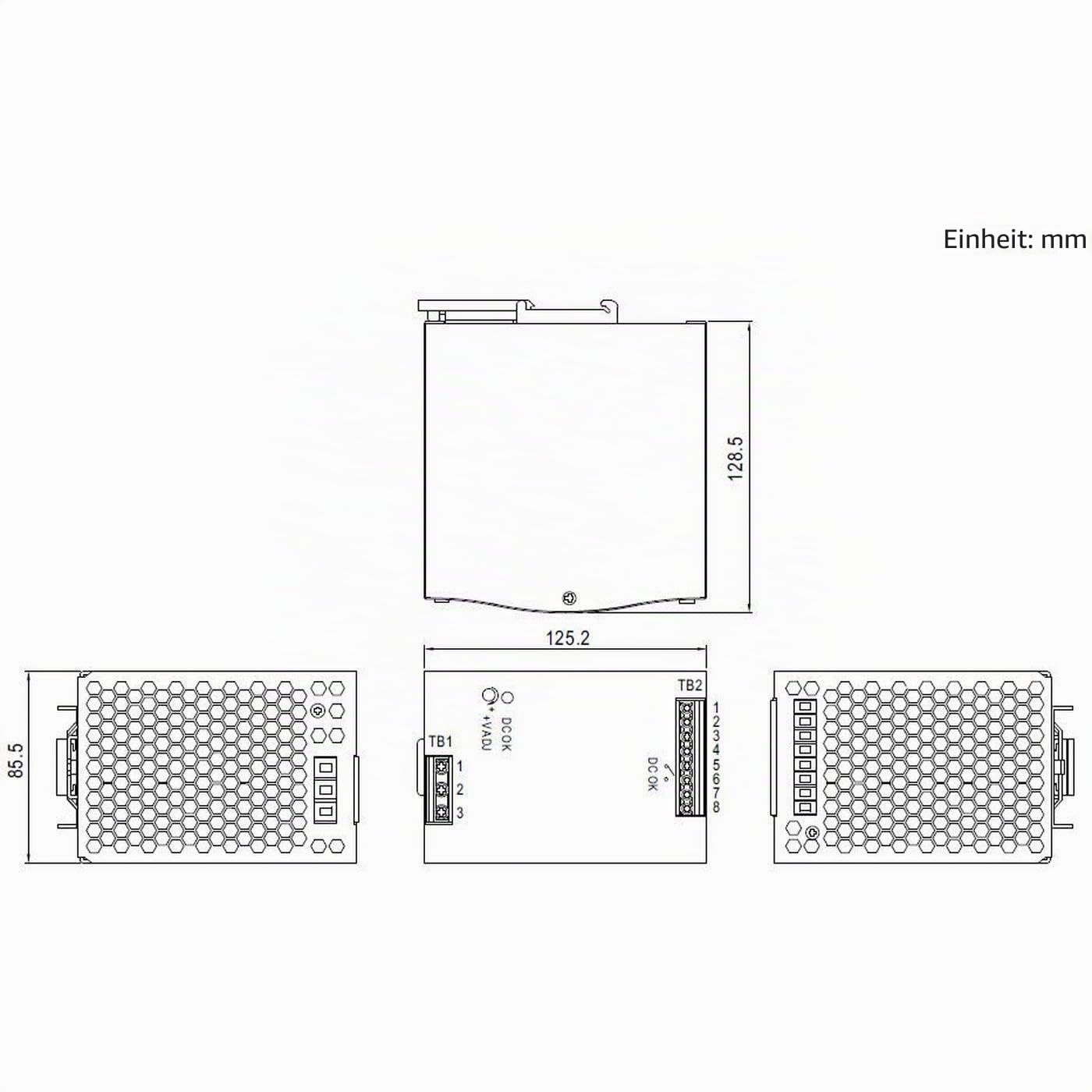 MeanWell SDR-480-24 480W 24V 20A Hutschienen Netzteil DIN-RAIL