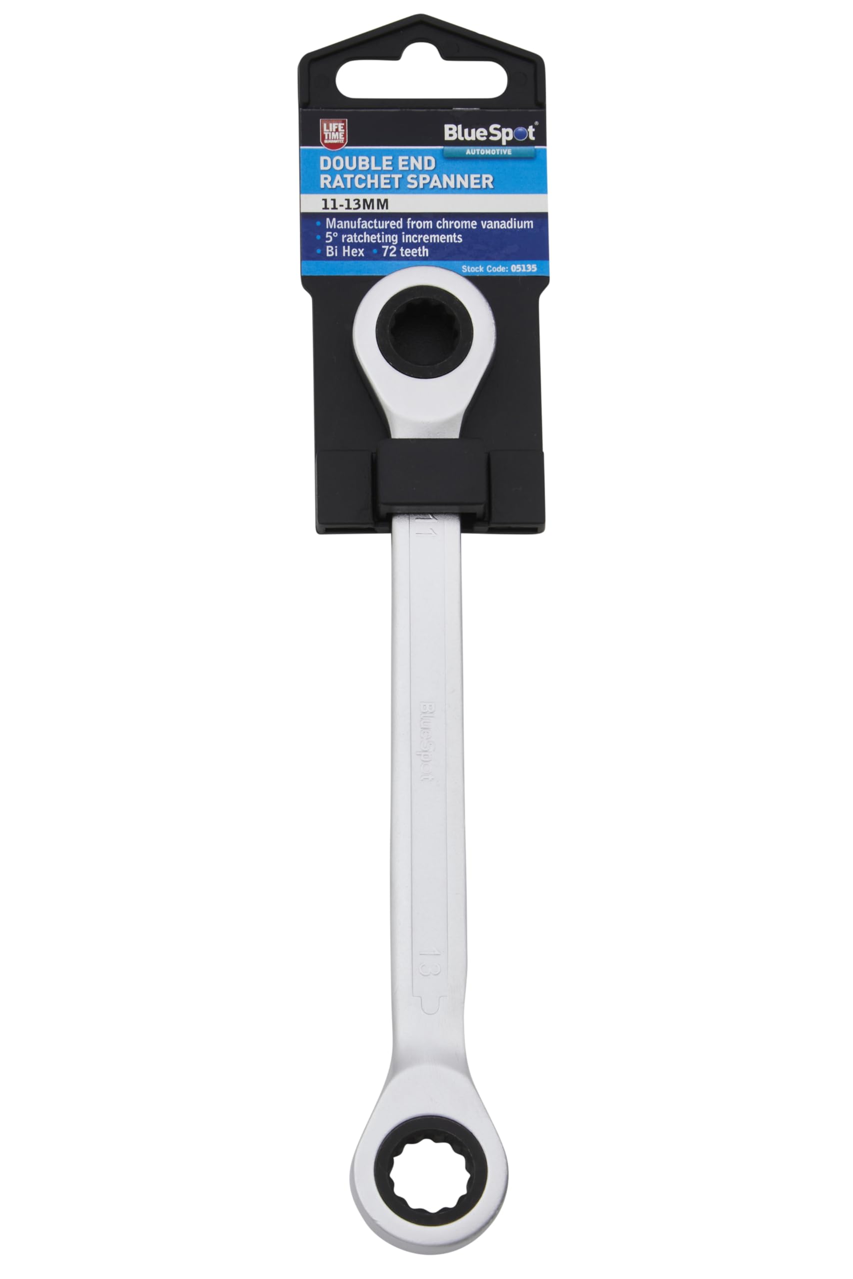 Bluespot Tools Blue Spot Tools 5135 Double End Ratchet Spanner (11-13Mm)