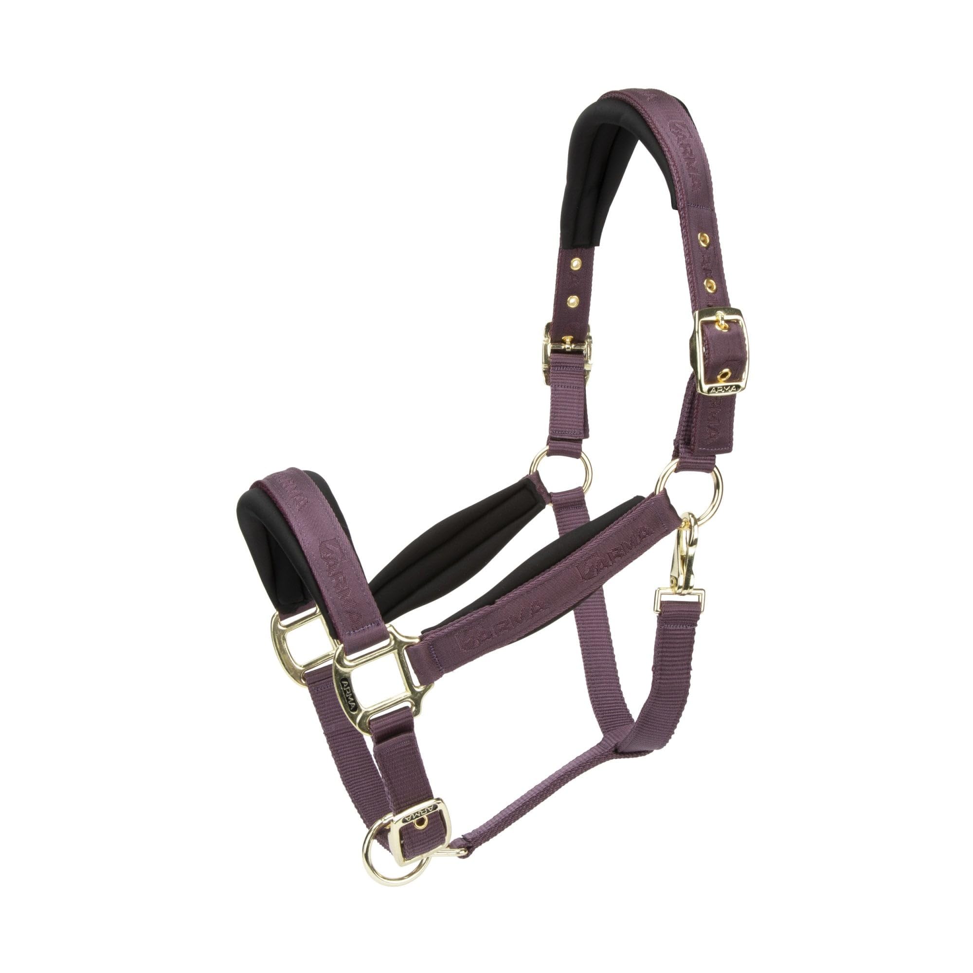 Shires ARMA Padded Headcollar - Black Cherry Cob