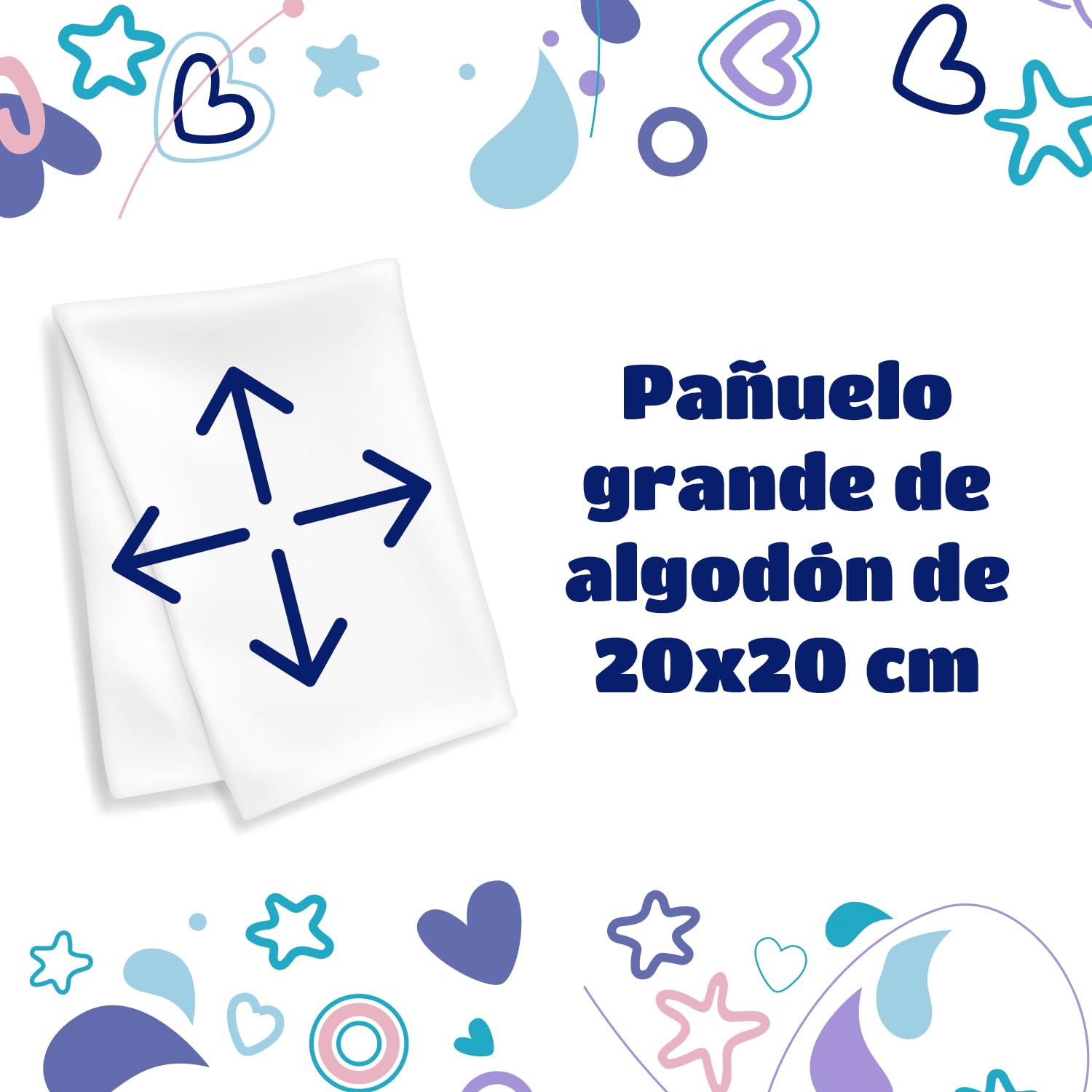 Kindii Toallitas secas para bebé Pure&Dry - (50 Piezas) Toalla facial desechable - Toallitas a granel, accesorios para bebé, multifuncional, 100% algodón - 50 Piezas — view 7