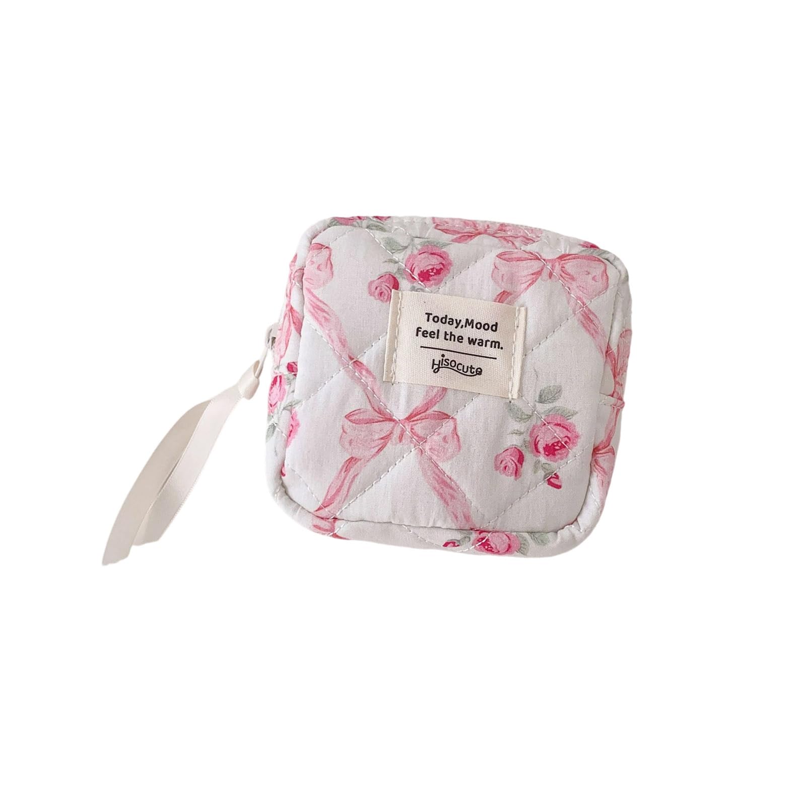Sisyeuo Lovely Butterfly Makeup Pouches Sturdy Polycotton Fabric Compact Storage Bag for Cosmetics and Small Essential Butterfly Pattern Waterproofs Travel Sturdy Polycotton Multi-Compartment Storage