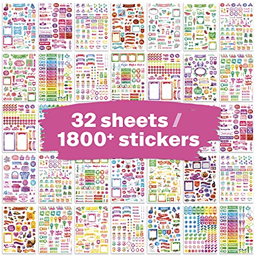 Planner Stickers - 1800+ Ultimate Accessories To Improve And Simplify Your Planner, Calendar And Journal #TOP1