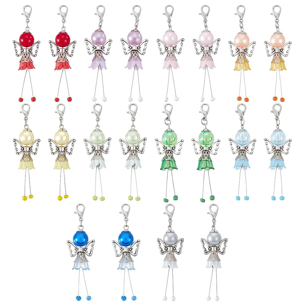 Pendentifs en perles d'ange anti-perte avec mousqueton pour sécuriser vos porte-clés