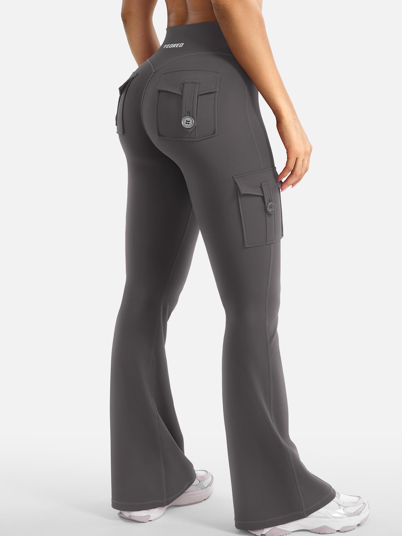 YEOREO CoreFlex - Mallas invisibles para mujer con 4 bolsillos | High Waist,Schlaghosen,Workout,Seamless,Push Up,blickdicht,Yoga,Gym Legging,Butt,Sport