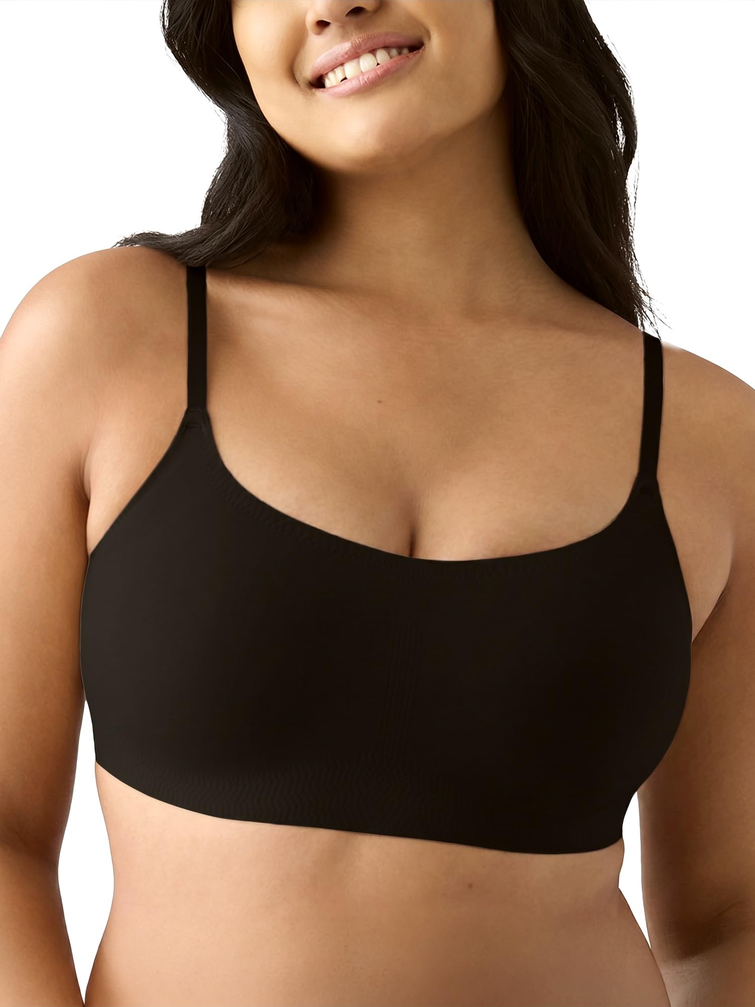 True & Co Everybody Adjustable Strap Scoop Neck Bra