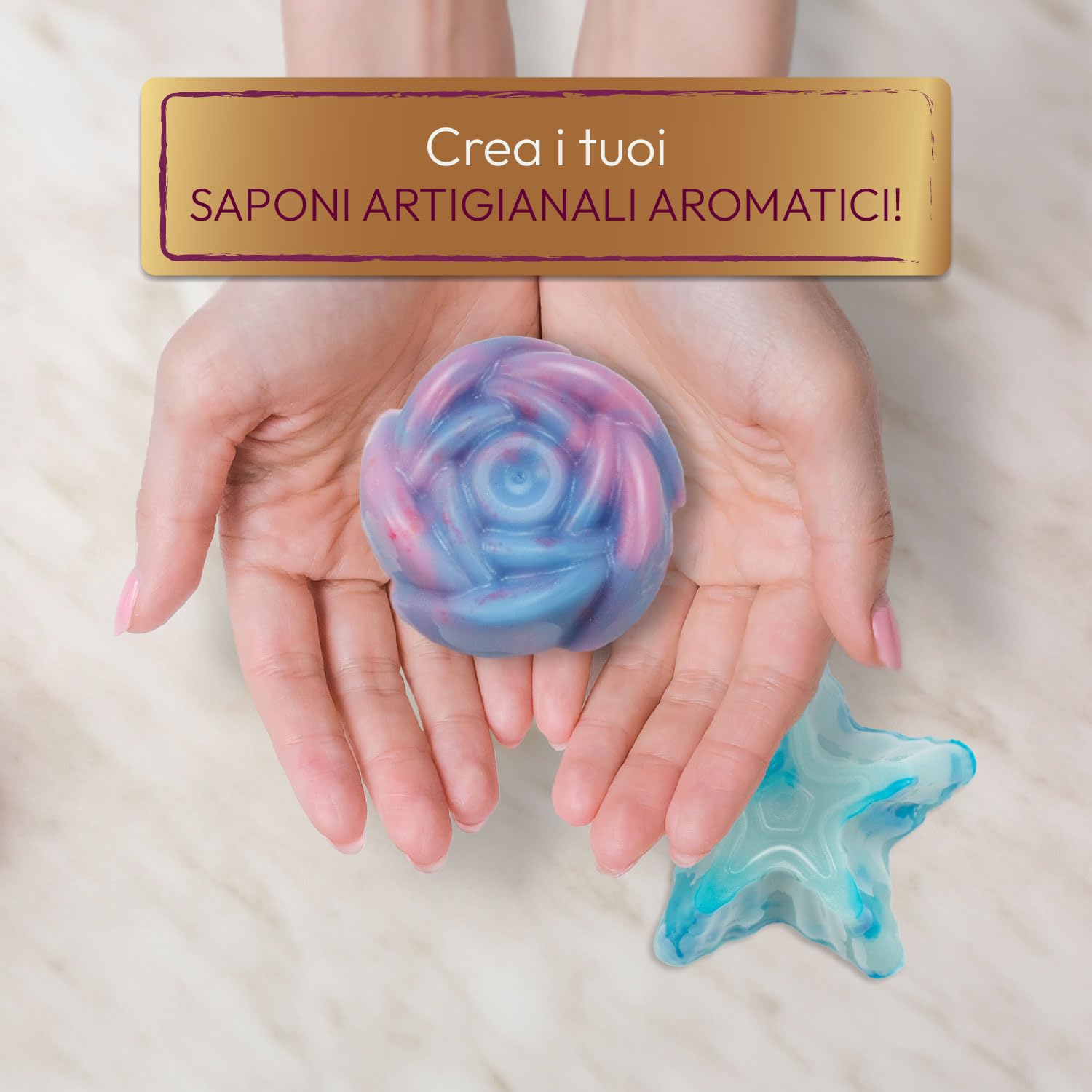 Science4you Kit per la Produzione di Saponi Artigianali - Crea i Tuoi Saponi con questo Kit Artigianale, Crea 3 Diversi Saponi Profumati, Kit di Artigianato Educativo, Regali Artigianali per Adulti