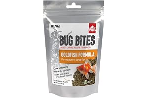 Bug Bites Goldfish Fish Food, Pellets for Medium to Large Sized Fish
