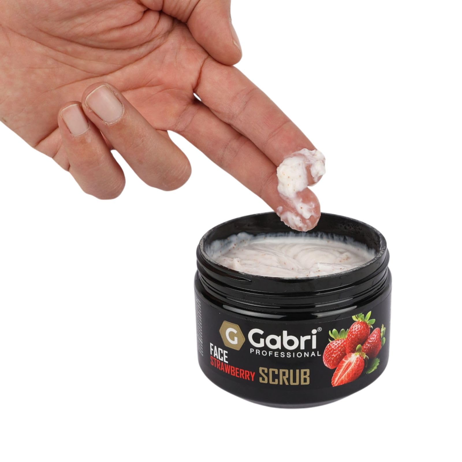 Gabri Professional Face Scrub Strawberry 300ml, Gentle exfoliation, Natural extracts - Image 3