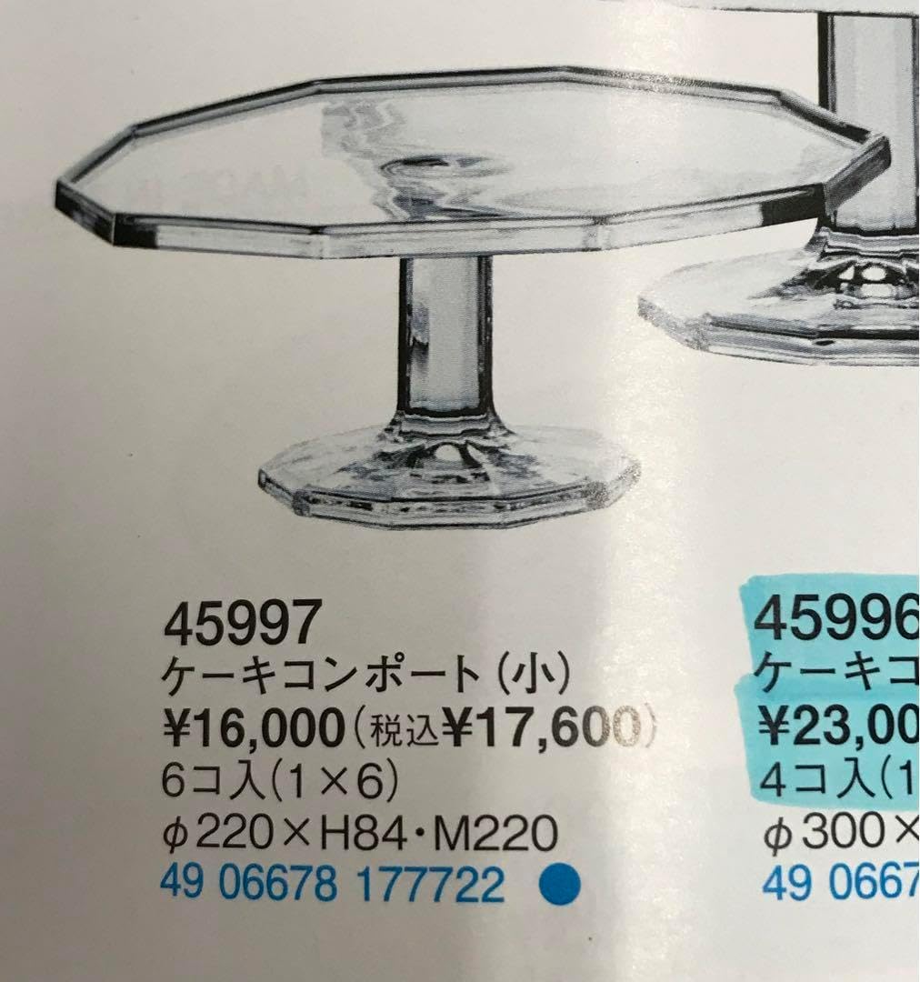 佐々木硝子 ケーキコンポート小 ふるい ケーキ