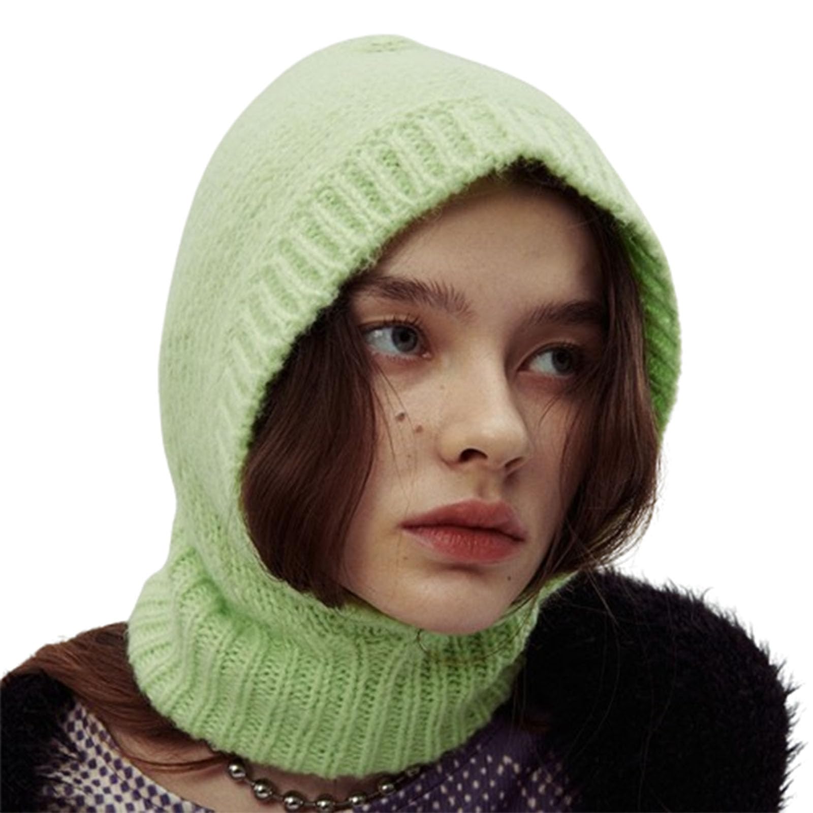 Passamontagna da Neve, Cappello Intero Autunno e Inverno, Protezione Calda e Fredda alla Moda da Donna