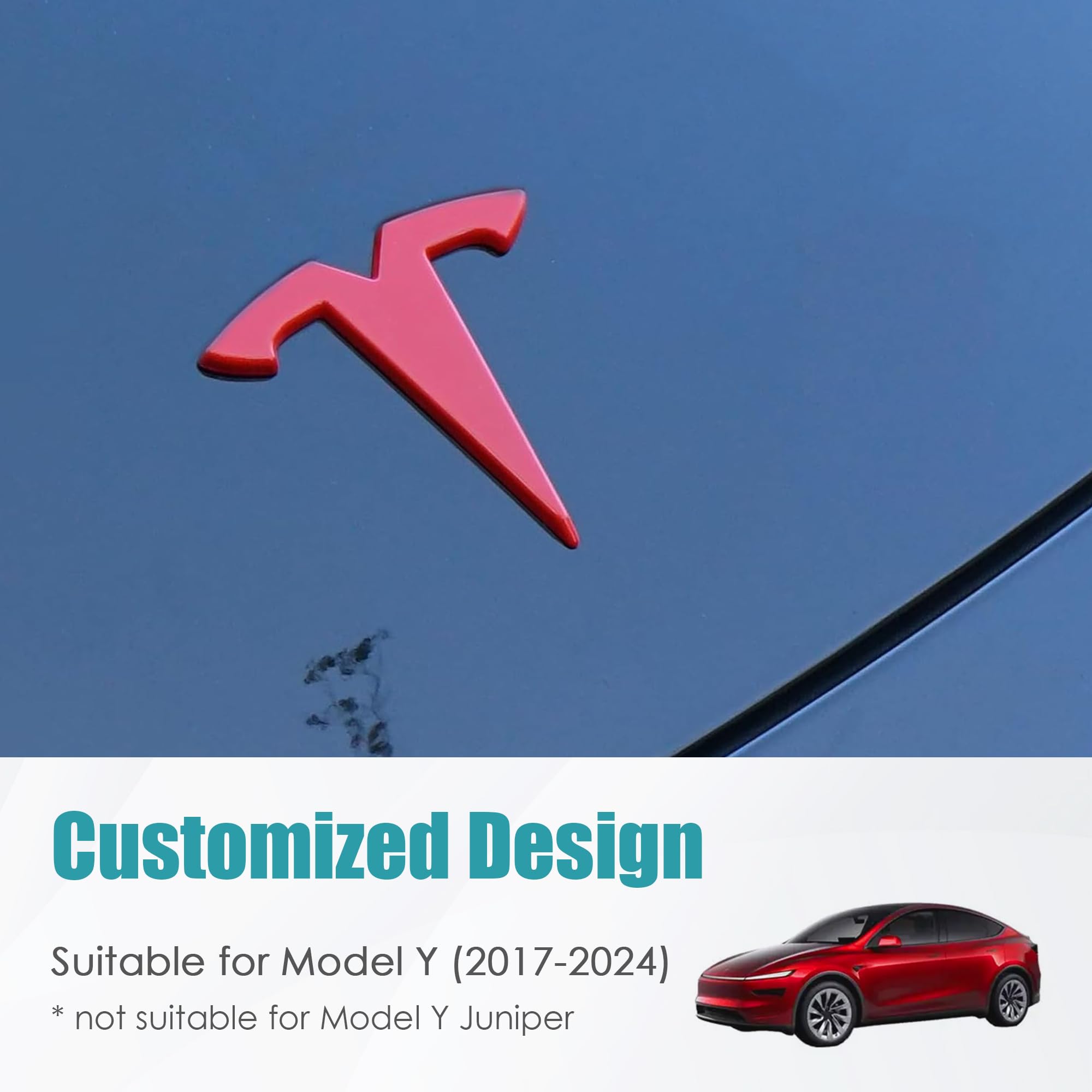 Snapklik.com : Powlamks Model Y Front Trunk/Rear Trunk Logo Sticker ...