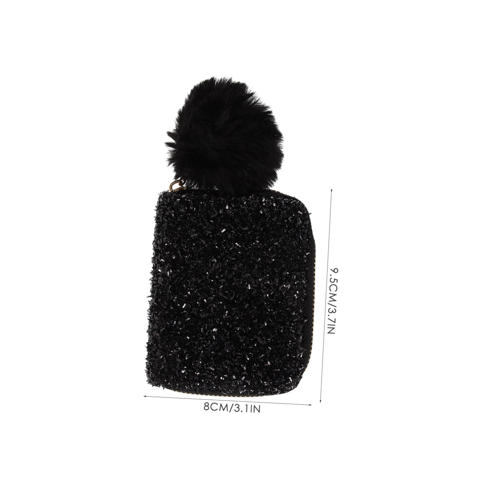 Housoutil 3stücke Sequin Kosmetiktasche Klein Tragbare Reiseaufbewahrung Pu Material Glänzender Look Für Urlaub Gym Und Organisation Farbe Schwarz s